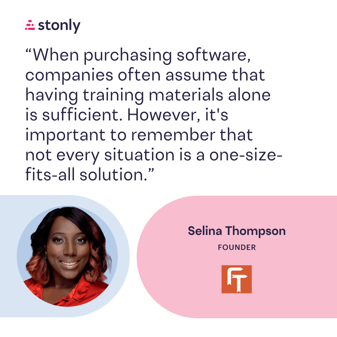 Selina Thompson, Stonly Digital Adoption Champion